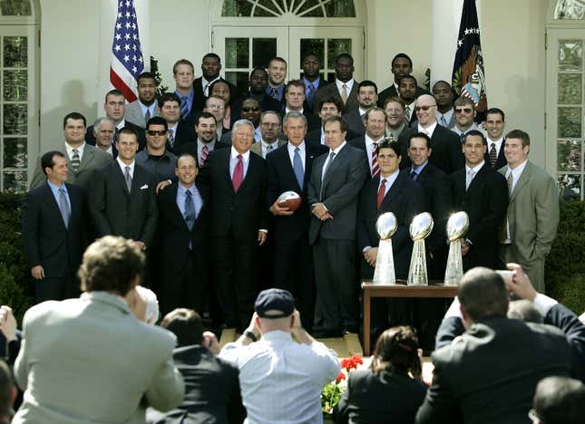 Meeting with then President George W. Bush in 2005.