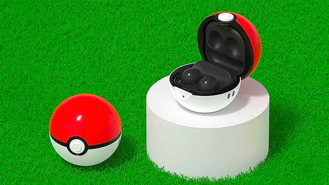Image for article titled Now It&#39;s Samsung&#39;s Turn to Put Wireless Earbuds Inside a Poké Ball Charging Case