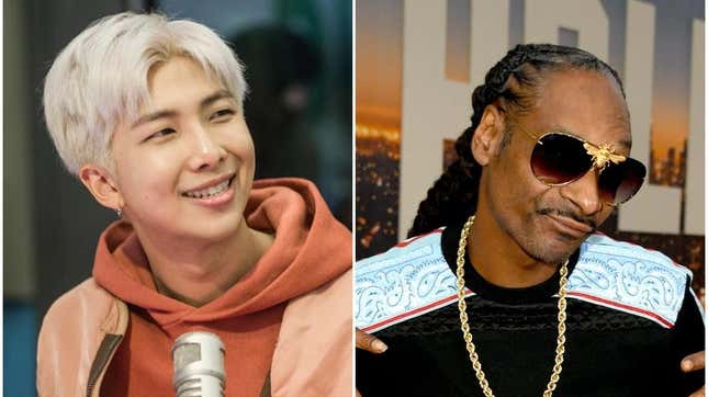 RM from BTS and Snoop Dogg 