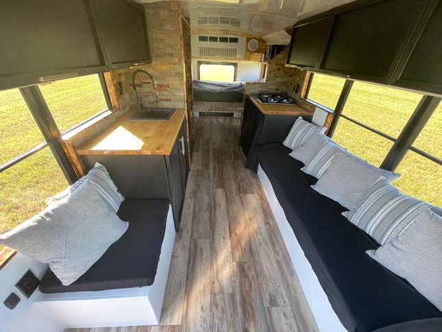 Image for article titled Here's An RV Conversion So Nice You Might Forget It's A School Bus