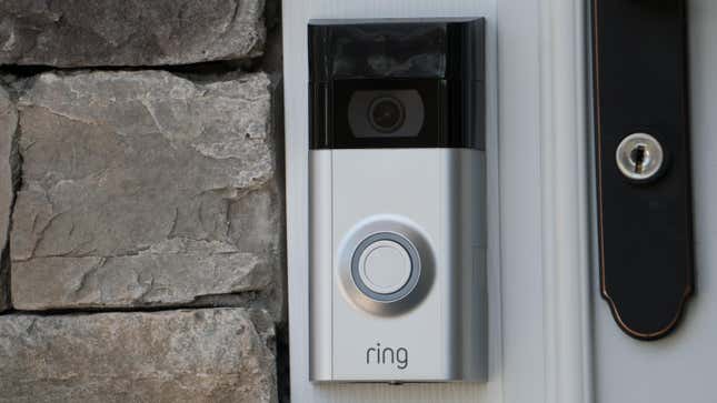 Ring doorbell on house