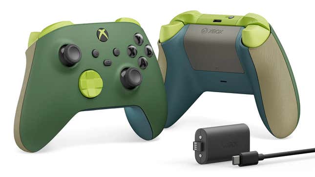 The new, recycled plastic Xbox controller