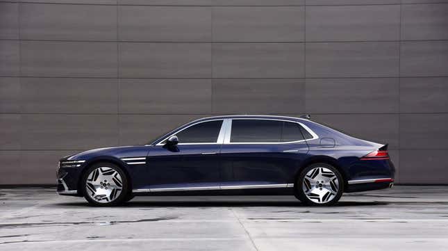 Image for article titled The 2023 Genesis G90 Revives The Long-Wheelbase Luxury Sedan