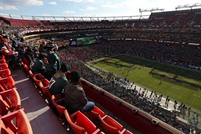 Empty seats and enemy fans are the norm at Fedex Field.