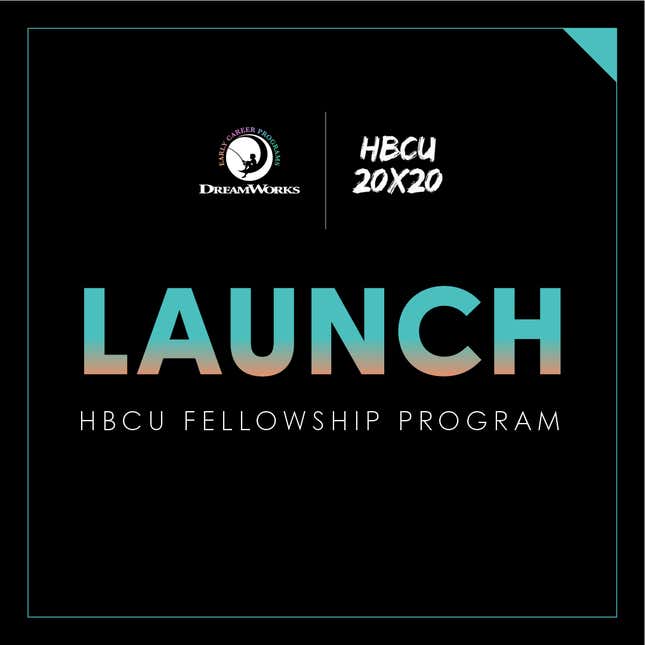 Image for article titled DreamWorks Animation to Launch Fellowship for HBCU Students