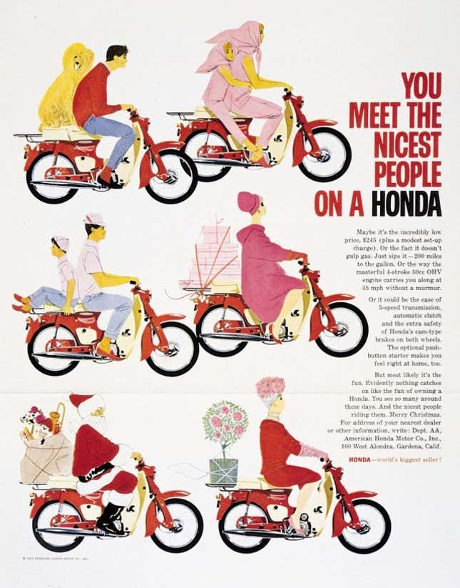 Honda’s 1963 You Meet The Nicest People Ad.