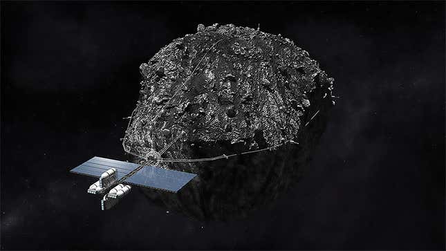 Conceptual image of a future asteroid mining mission. Image: NASA