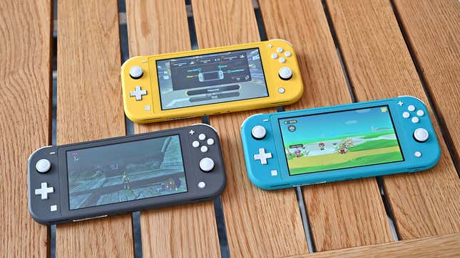 A picture of the Nintendo Switch Lite