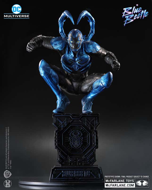 Image for article titled DC Studios' Blue Beetle Merch Teases Ancient Powers and Superhero Action