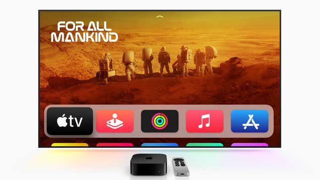 A photo of the new Apple TV 4K
