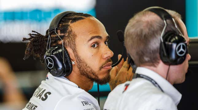 Image for article titled Lewis Hamilton&#39;s Nose Piercing Has Been Cleared to Race by Formula 1