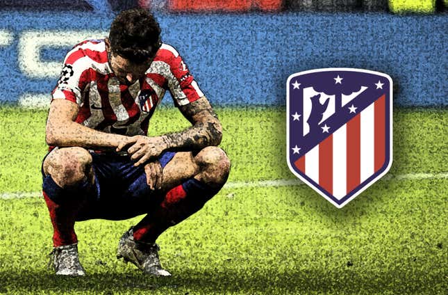 Image for article titled Atletico Madrid kick themselves in the ass to death