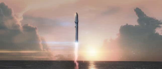 Launch close up.