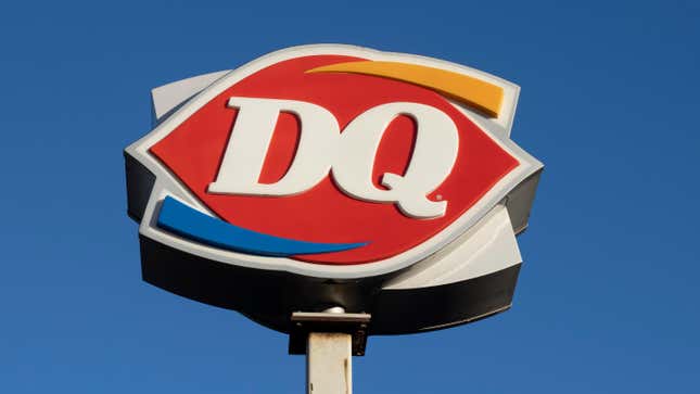 The sign outside a Dairy Queen restaurant