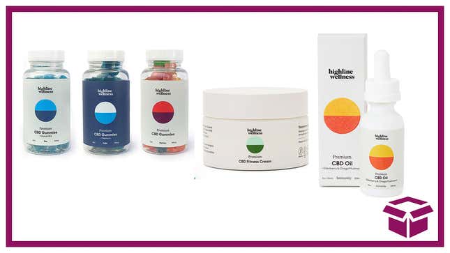 Examples of Highline Wellness'  gummies, tinctures and oils. 