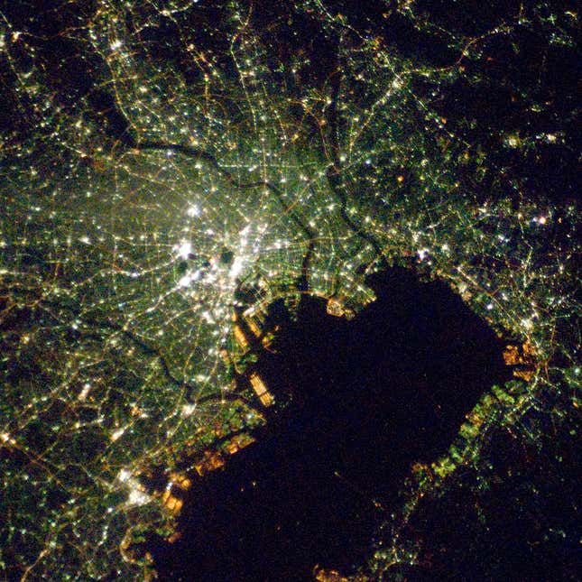 Image for article titled Can you recognize the world’s most famous cities from space?