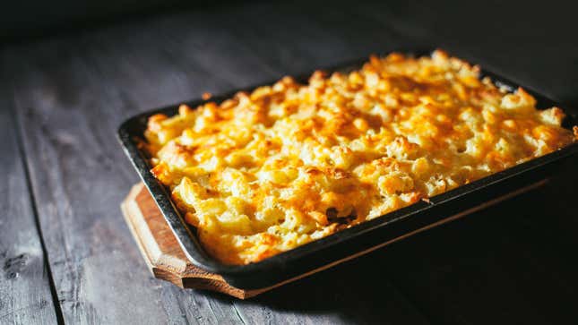 Image for article titled You Should Bake Your Macaroni and Cheese in a Sheet Pan