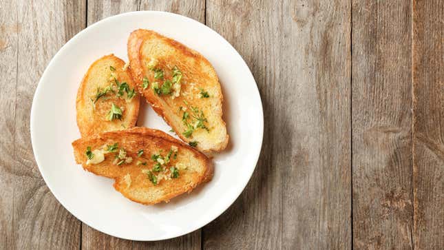 Image for article titled You Should Sprinkle a Little MSG on Your Garlic Bread