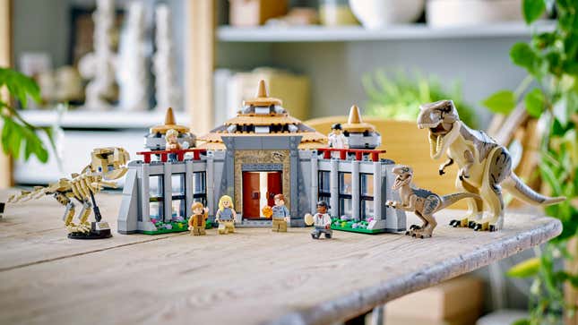 Image for article titled Lego Welcomes Everyone Back to Jurassic Park With 5 New Sets and One Big Pile of Poop
