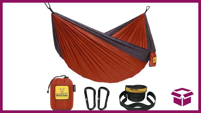 The Wise Owl Camping Hammock is an excellent way to take a load off and relax. 
