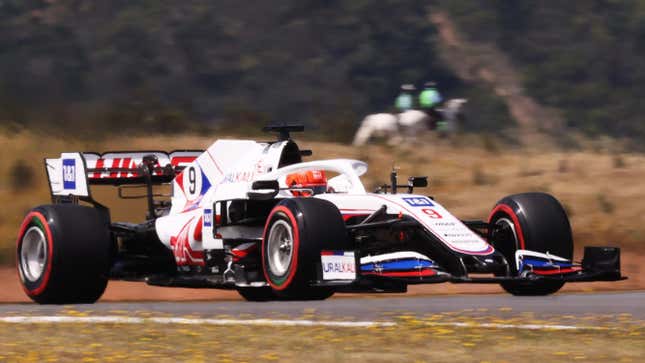 Image for article titled Nikita Mazepin&#39;s Utter Inability To Race A Formula 1 Car Is Getting Funnier By The Week