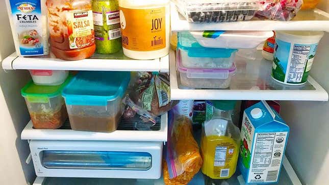 Interior of a tidy fridge