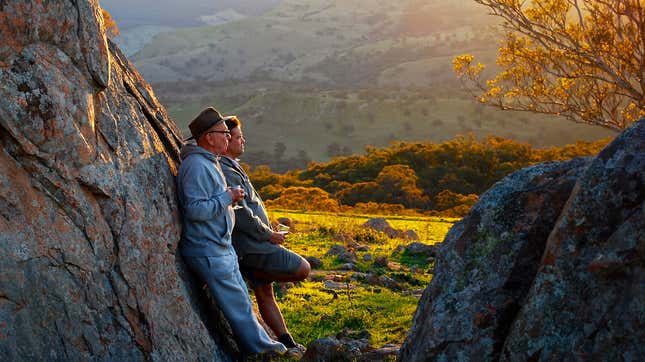 Rupert Murdoch and Lachlan Murdoch in Australia.