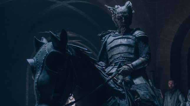 Ineson in costume as the Green Knight.