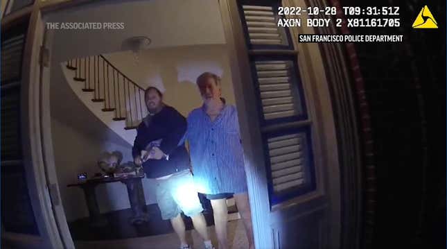 Image for article titled New Footage of Paul Pelosi Attack Should Put Right-Wing Conspiracy Theorists to Shame