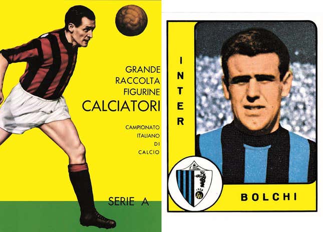 First panini album and sticker Boschi