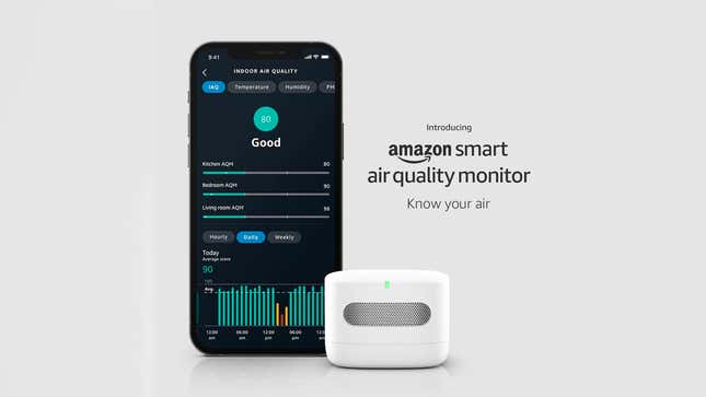 Stay informed about allergens and more with Amazon’s Smart Air Quality Monitor.
