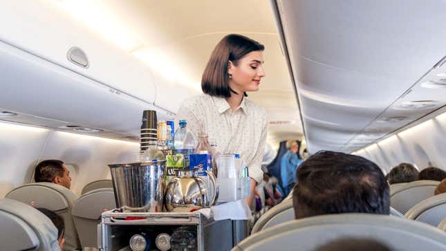Image for article titled Heroic Passenger Provides Emergency Beverage Service After Flight Attendant Falls Ill