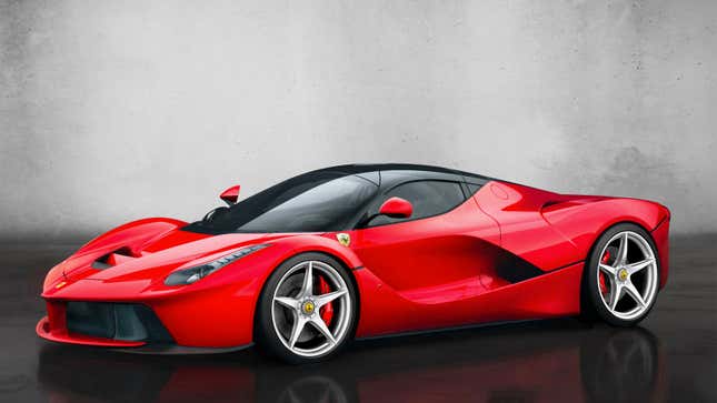 A vibrant red La Ferrari 