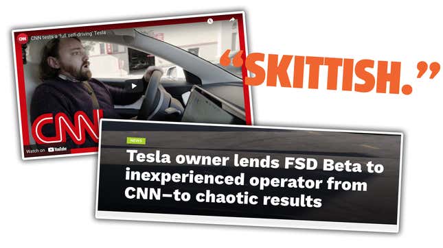 Image for article titled Elon Musk And His Fans Are Losing Their Minds Over CNN&#39;s Autopilot Criticism