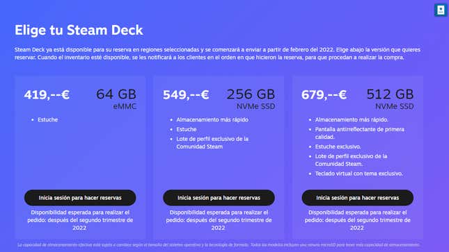 Imagen para el artículo titulado La Steam Deck está a la vuelta de la esquina: Valve comenzará a enviar las primeras en febrero
