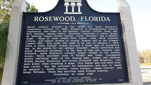 Image for article titled Racist White Man Convicted of Hate Crime at Site of Rosewood Massacre