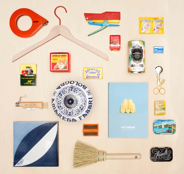 An Italian map, in objects.