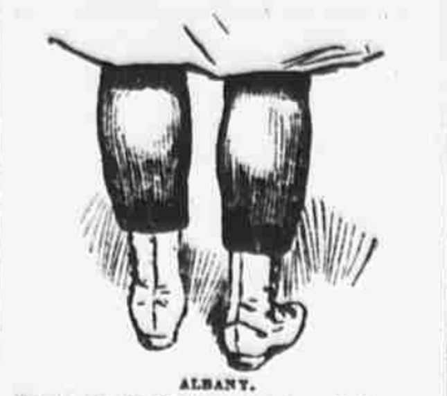 Drawing of lady's legs in bikewear