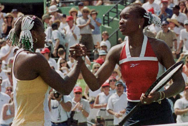 Image for article titled Two decades of the Williams sisters meeting across a tennis net, in photos