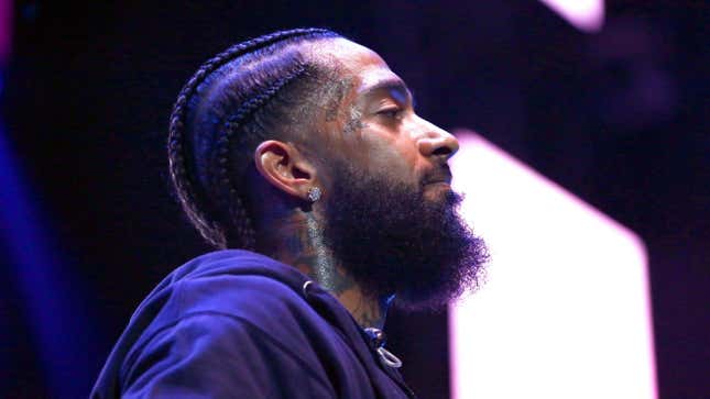  Nipsey Hussle performs onstage at the STAPLES Center Concert Sponsored by SPRITE during the 2018 BET Experience on June 23, 2018 in Los Angeles, California.