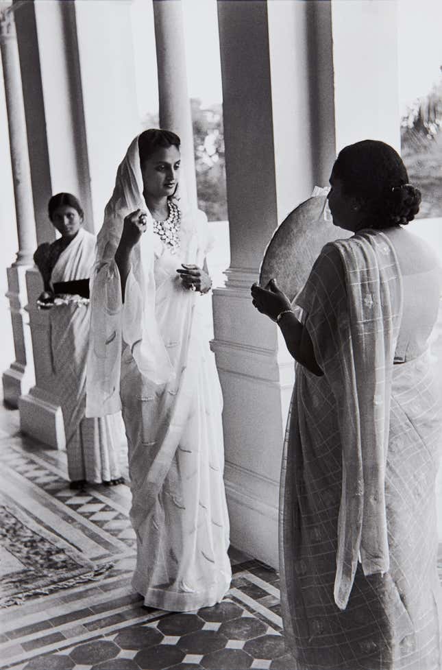 Festivities for the 39th Birthday of the Maharajah (The diamonds once belonged to Napoleon), Gujarat, Baroda (Vadodara), India, 1948.