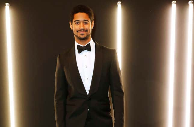Alfred Enoch attends the dunhill Pre-BAFTA dinner on February 6, 2019 in London, England.