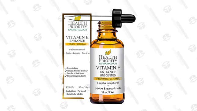 Health Priority Vitamin E Oil | $15 | Amazon | Use promo code 25L3J1LA