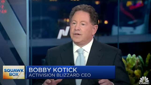 Bobby Kotick speaks on CNBC television.