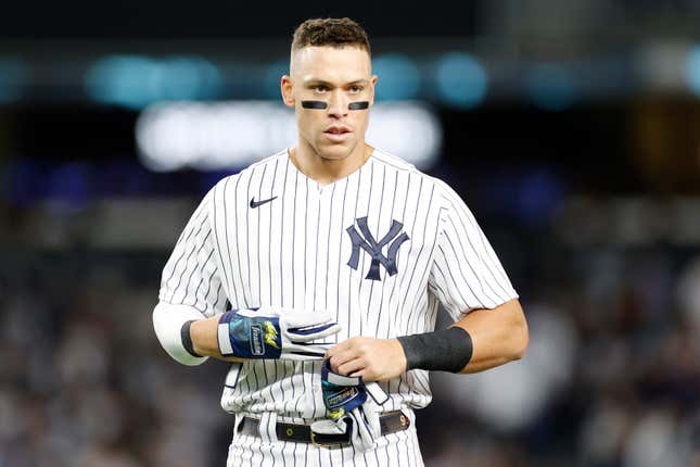 New York Yankee outfielder Aaron Judge is still looking for home run No. 61 to tie Roger Maris