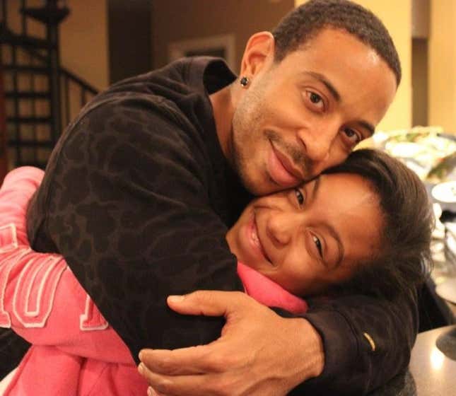 Chris “Ludacris” Bridges and his daughter, Karma, the inspiration behind his animated series, Karma’s World