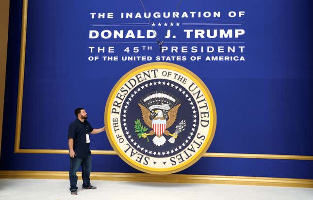 The eagle in the huuuugge seal.