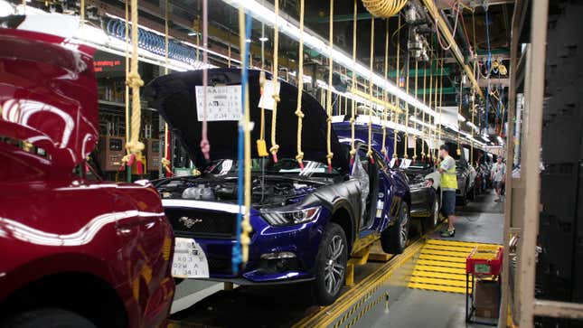 Image for article titled Ford Mustang, Chevy Camaro Production Halted Due To Supply Chain