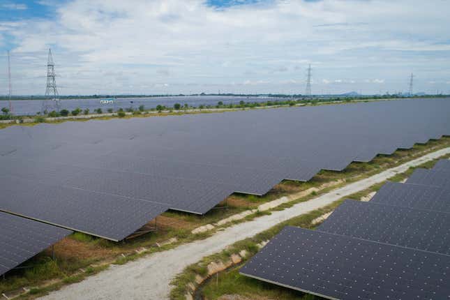 The Pavagada Solar Park in Karnataka. India’s inclusion in the global bond index could’ve benefitted the country’s renewable energy sector.