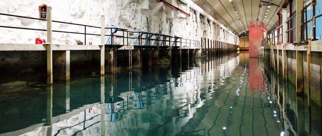 The naval base.